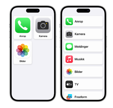 Slik kan iPhone se ut med Assistert tilgang aktivert